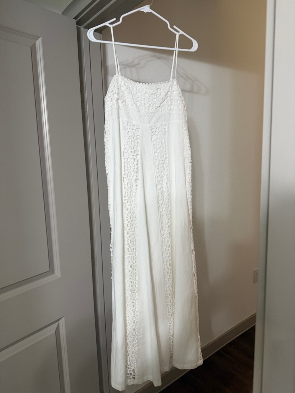 White Lace Maxi Dress - Women Dresses Maxi
